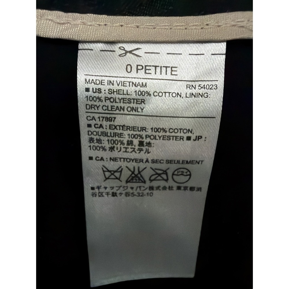Banana Republic Boucle Shorts Women 0 Petite Black White‎ Tweed Lined Tailored - Picture 8 of 10
